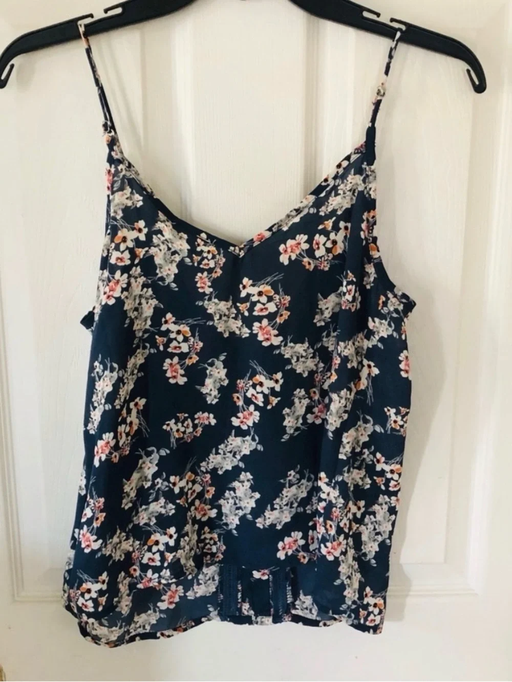 NWT Sienna Sky Navy Floral Spaghetti Strap Tank_6